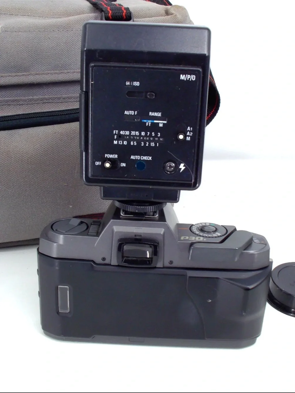 Pentax P30T 1980s Camera with an SMC Pentax-A 50mm+Flash+2lens+Case WORKING